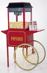 old style popcorn machine